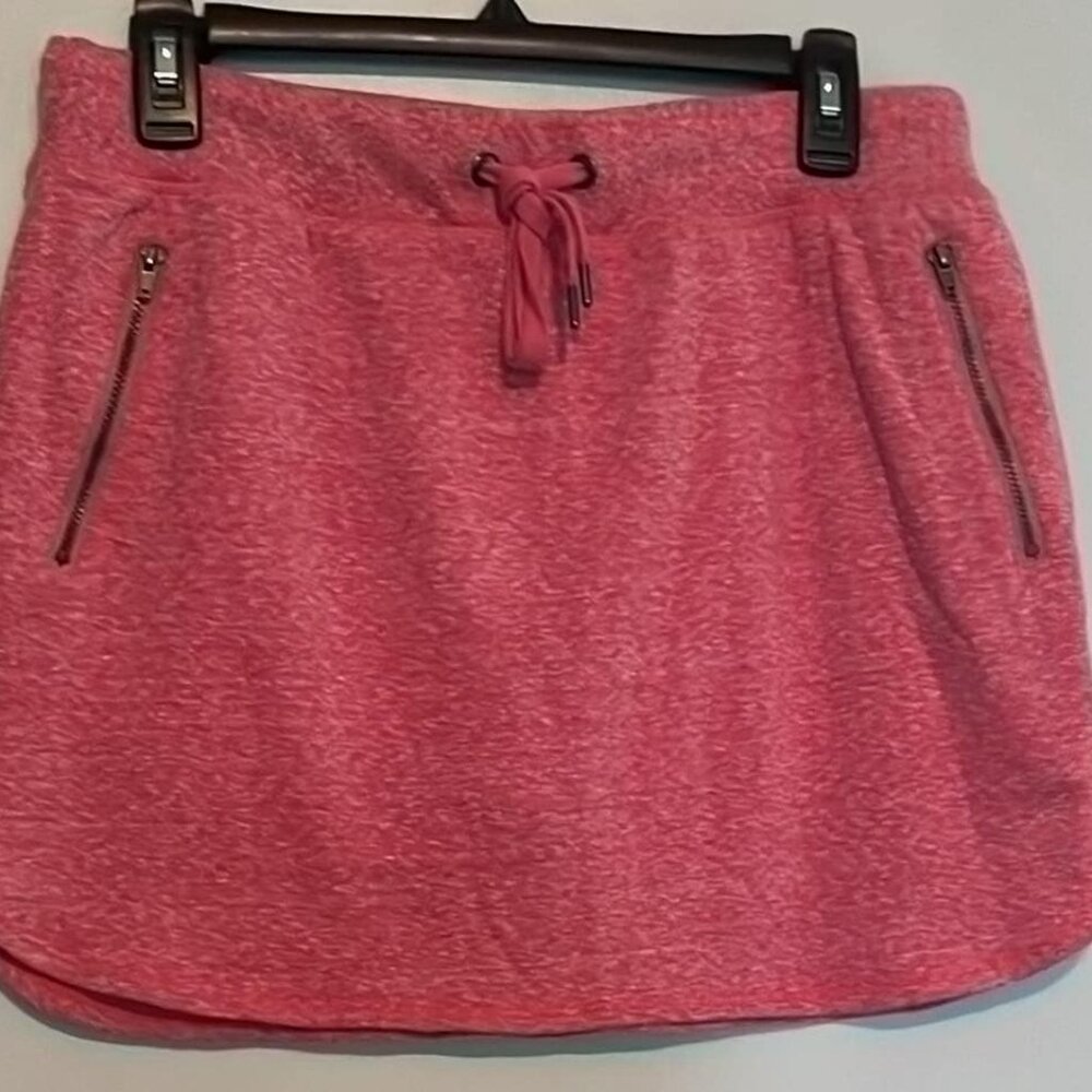 Green Tea Skort Size M Elastic Waist‎ Pull On Heather Red Outdoors Golf LakeLife